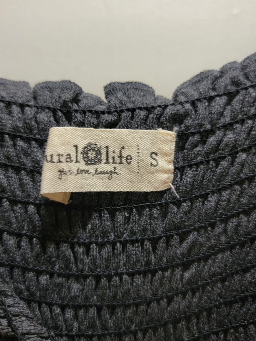 NATURAL LIFE Charcoal Smocked Tank Jumpsuit with Purple And Pink Flowers - Picture 5 of 7